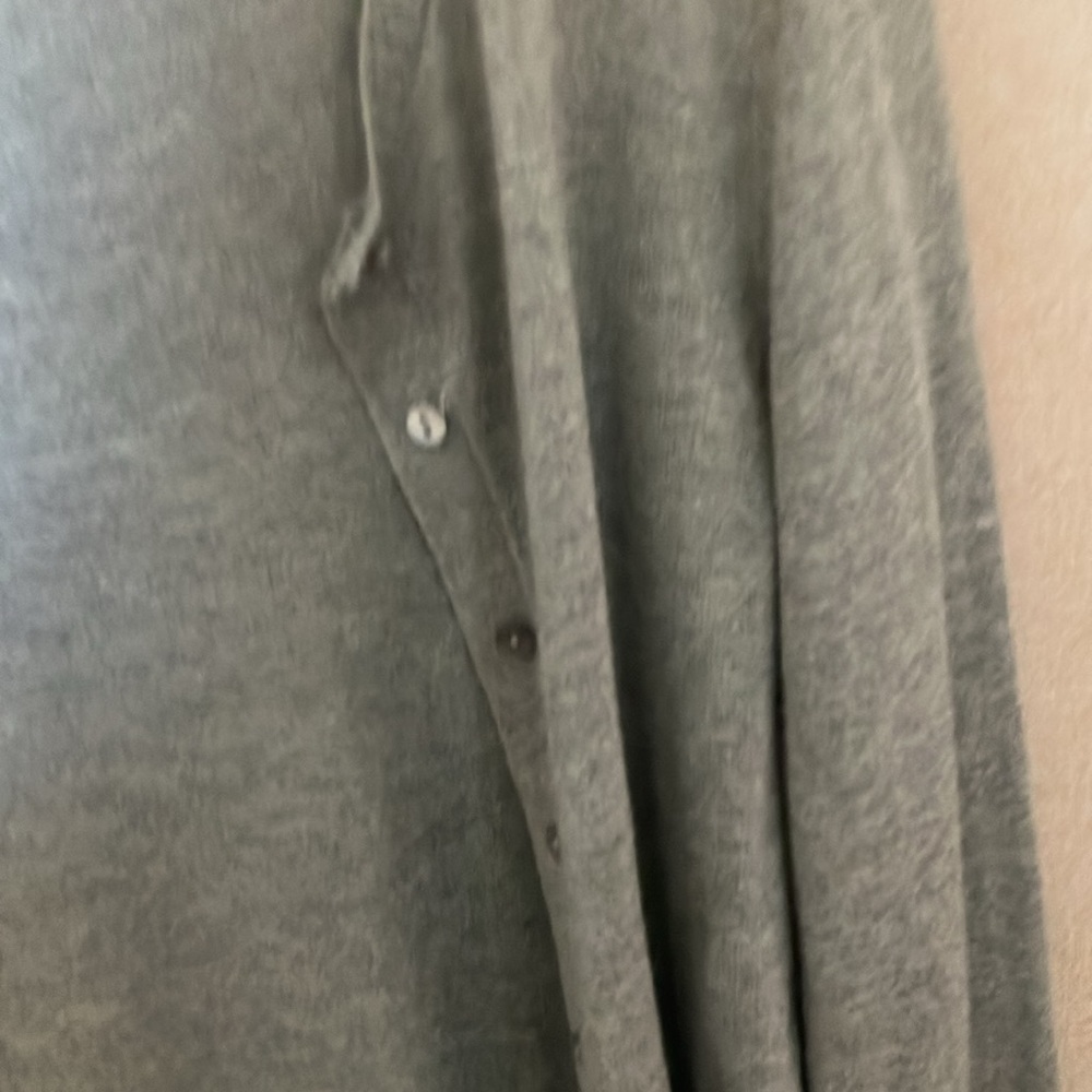 Sutton Studio Button-Down Gray Sweater Medium - image 2